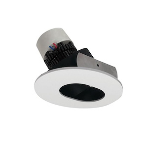 Pearl - 12W LED 4 Inches Round Adjustable Slot Aperture Retrofit-4.5 Inches Tall and 5 Inches Wide