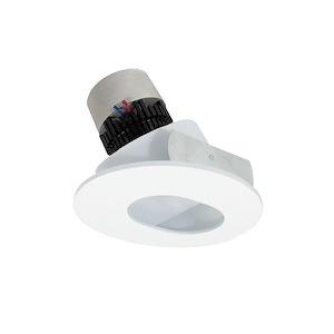 Pearl - 12W Comfort Dim LED 4 Inches Round Adjustable Slot Aperture Retrofit-4.5 Inches Tall and 5 Inches Wide