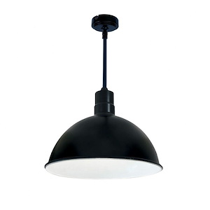 NRLM Series - 27W LED RLM Shade 12 Inches Stem Mount with Triac/ELV/0-10V Dimming-13.13 Inches Tall and 16 Inches Wide