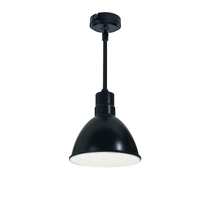 NRLM Series - 15W LED RLM Shade 24 Inches Stem Mount with Triac/ELV/0-10V Dimming-9.25 Inches Tall and 8.5 Inches Wide