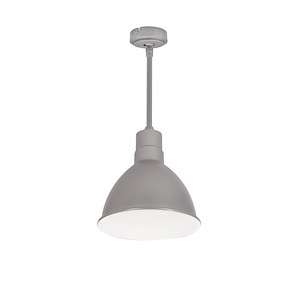 NRLM Series - 15W LED RLM Shade 96 Inches Stem Mount with Triac/ELV/0-10V Dimming-9.25 Inches Tall and 8.5 Inches Wide