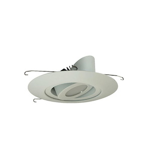 Marquise II - 15W LED 6 Inches Narrow Flood Round Surface Adjustable Trim-4.13 Inches Tall and 7.5 Inches Wide