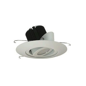 Marquise II - 18W LED 6 Inches Flood Round Surface Adjustable Trim-6.5 Inches Tall and 7.5 Inches Wide