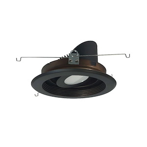 Marquise II - 15W LED 6 Inches Flood Round Regressed Adjustable Baffle-4.13 Inches Tall and 7.5 Inches Wide