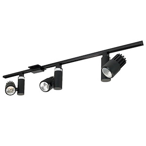 105W 3 LED 4 Foot Track Pack with 3 Aiden Spot Track Head-48 Inches Length