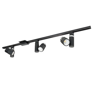 45W 3 LED 4 Foot Track Pack with 3 Aiden Track Head-48 Inches Length