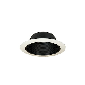 6 Inches PAR30 Stepped Baffle with Oversize Ring-2.38 Inches Tall and 7.75 Inches Wide