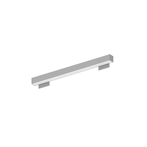 L-Line Series - 23W LED Linear Wall Mount with 4x4 Inches Left Plate &amp; 4x4 Inches Right Plate-2.75 Inches Tall and 24.13 Inches Length