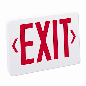 11.38 Inch 16W 8 LED Universal Emergency Exit Sign with Battery Backup