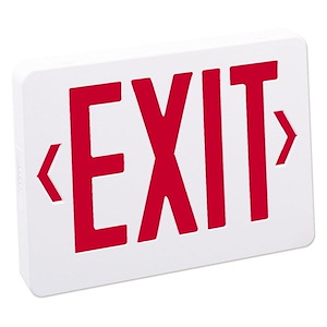 11.75 Inch 2W 1 LED Emergency Exit Sign with 2-Circuit Housing
