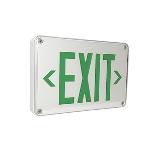 NX-617 Series - 2.4W LED Wet Location Exit Sign with Battery Backup and Self Diagnostics-8.88 Inches Tall and 13 Inches Wide - 1313922