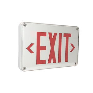 NX-617 Series - 2.4W LED Wet Location Exit Sign with Battery Backup and Self Diagnostics-8.88 Inches Tall and 13 Inches Wide - 1313520