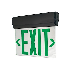 NX-810 Series - 3W LED Double Mirrored Acrylic Face Surface Adjustable Edge-Lit Exit Sign with AC Only-10 Inches Tall and 12 Inches Wide