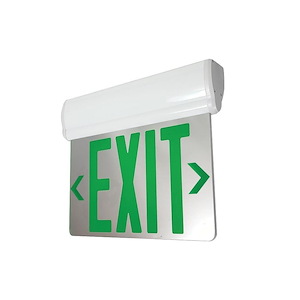 NX-810 Series - 3W LED Single Mirrored Acrylic Face Surface Adjustable Edge-Lit Exit Sign with AC Only-10 Inches Tall and 12 Inches Wide - 1313849