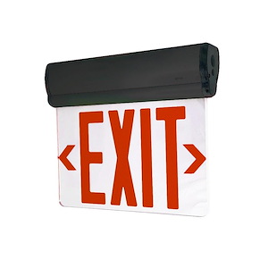 NX-810 Series - 3W LED Single Mirrored Acrylic Face Surface Adjustable Edge-Lit Exit Sign with AC Only-10 Inches Tall and 12 Inches Wide