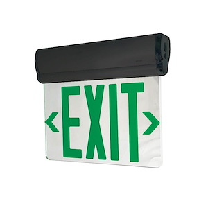 NX-811 Series - 3W LED Double Mirrored Acrylic Face Surface Adjustable Edge-Lit Exit Sign with 2-Circuit-10 Inches Tall and 12 Inches Wide - 1313850