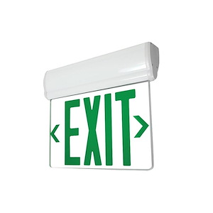 NX-811 Series - 3W LED Single Clear Acrylic Face Surface Adjustable Edge-Lit Exit Sign with 2-Circuit-10 Inches Tall and 12 Inches Wide - 1313673