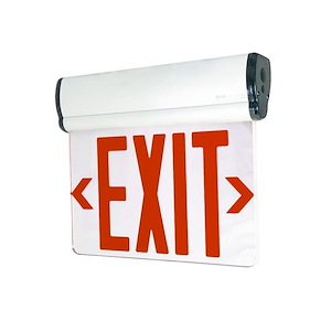 12 Inch 5W 1 LED Double Face Edge Lit 2-Circuit Emergency Exit Sign