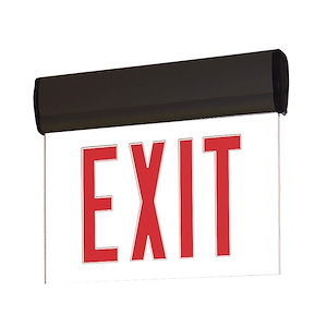 NX-811 Series - 3W LED Single Clear Acrylic Face Surface Adjustable Edge-Lit Exit Sign with 2-Circuit-10 Inches Tall and 12 Inches Wide