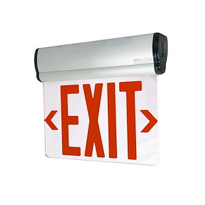 12 Inch 5W 1 LED Single Face Edge Lit Surface Mount 90&#194;&#186; Adjustable Emergency Exit Sign
