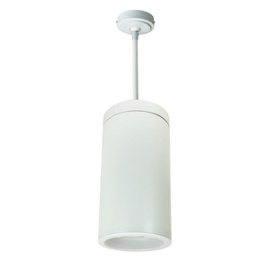 NYLD2-6 Series - 12W LED 6 Inches Cobalt Cylinder Baffle Pendant Mount with Triac/ELV/0-10V Dimming-14.5 Inches Tall and 7.63 Inches Wide - 1314222