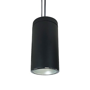 NYLS2-6 Series - 27W LED 6 Inches Cylinder Reflector Flood Pendant with 0-10V Dimming-14.5 Inches Tall and 7.63 Inches Wide