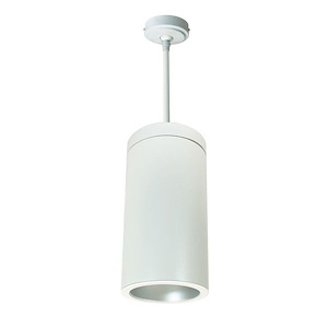 NYLS2-6 Series - 46W LED 6 Inches Cylinder Reflector Flood Pendant with Triac/ELV/0-10V Dimming-14.5 Inches Tall and 7.63 Inches Wide