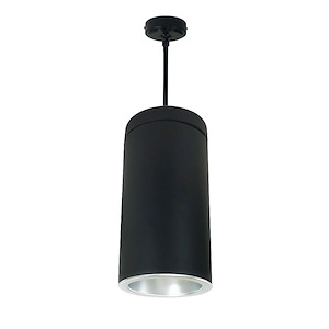 NYLS2-6 Series - 46W LED 6 Inches Cylinder Reflector Narrow Flood Pendant with Triac/ELV/0-10V Dimming-14.5 Inches Tall and 7.63 Inches Wide