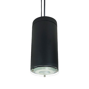 NYLS2-6 Series - 46W LED 6 Inches Cylinder Decorative Glass Flood Pendant with 0-10V Dimming-14.5 Inches Tall and 7.63 Inches Wide