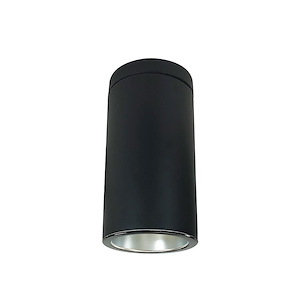 NYLS2-6 Series - 16W LED 6 Inches Cylinder Reflector Flood Flush Mount with 0-10V Dimming-14.5 Inches Tall and 7.63 Inches Wide