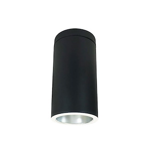 NYLS2-6 Series - 18W LED 6 Inches Cylinder Reflector Flood Flush Mount with 0-10V Dimming-14.5 Inches Tall and 7.63 Inches Wide