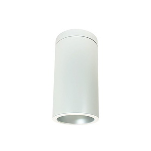 NYLS2-6 Series - 18W LED 6 Inches Cylinder Reflector Spot Flush Mount with Triac/ELV/0-10V Dimming-14.5 Inches Tall and 7.63 Inches Wide