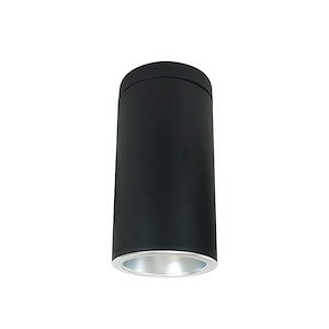 NYLS2-6 Series - 27W LED 6 Inches Cylinder Reflector Flood Flush Mount with 0-10V Dimming-14.5 Inches Tall and 7.63 Inches Wide