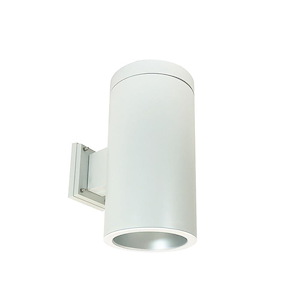 NYLS2-6 Series - 16W LED 6 Inches Cylinder Reflector Narrow Flood Wall Mount with Triac/ELV/0-10V Dimming-14.5 Inches Tall and 7.63 Inches Wide