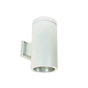 NYLS2-6 Series - 18W LED 6 Inches Cylinder Reflector Narrow Flood Wall Mount with 0-10V Dimming-14.5 Inches Tall and 7.63 Inches Wide