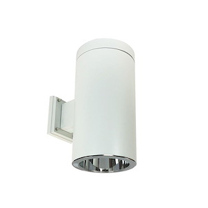 NYLS2-6 Series - 46W LED 6 Inches Cylinder Reflector Narrow Flood Wall Mount with 0-10V Dimming-14.5 Inches Tall and 7.63 Inches Wide