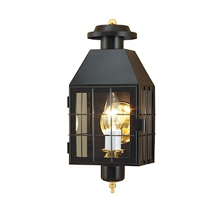 American Heritage - 1 Light Outdoor Post Lantern In Traditional and Classic Style-16.5 Inches Tall and 6.75 Inches Wide