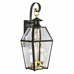 Olde Colony - 2 Light Outdoor Wall Mount In Traditional and Classic Style-17 Inches Tall and 7.5 Inches Wide - 1100704