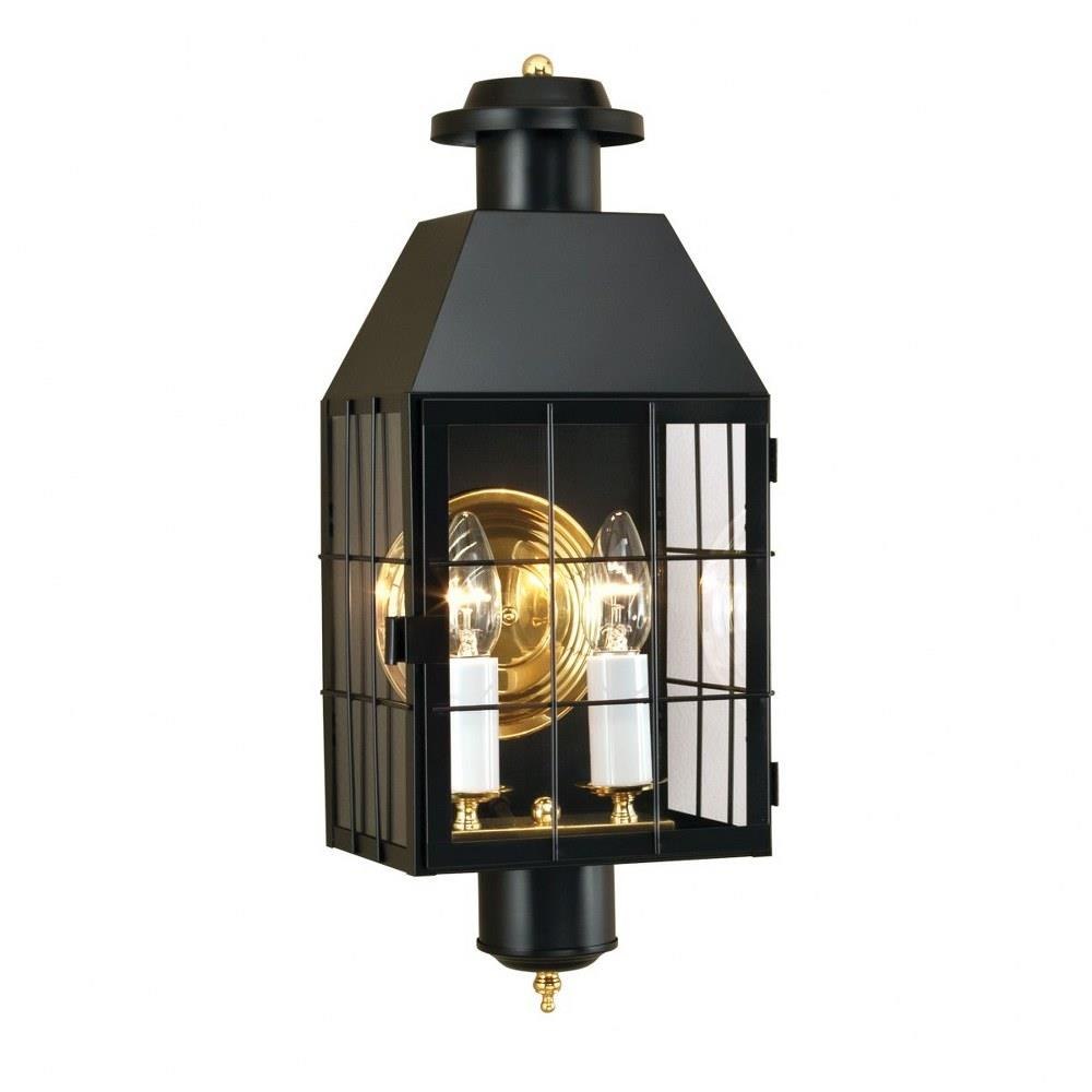 metan Autonom Zealot Norwell-Lighting---1093-BL-CL---American-Heritage---2-Light -Outdoor-Wall-Mount-In-Traditional-and-Classic -Style-21.75-Inches-Tall-and-8.75-Inches-Wide