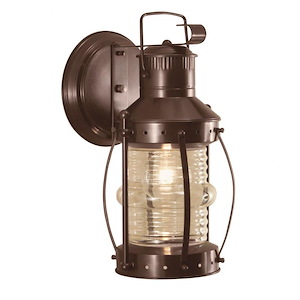 Seafarer - 1 Light Outdoor Wall Mount In Traditional and Classic Style-16.25 Inches Tall and 7.75 Inches Wide