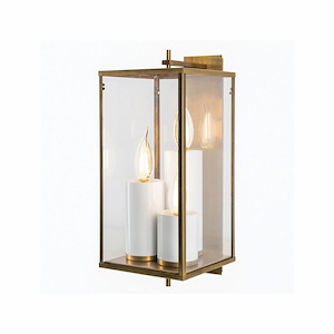 Back Bay - 3 Light Large Outdoor Wall Mount In Traditional and Classic Style-24.5 Inches Tall and 10.25 Inches Wide