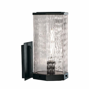 Polygon - 1 Light Outdoor Wall Mount In Contemporary Style-12.63 Inches Tall and 7 Inches Wide - 928276
