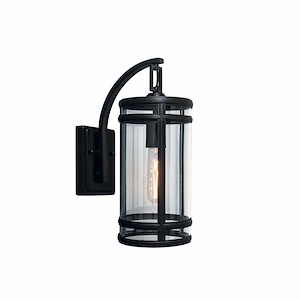 New Yorker - 1 Light Outdoor Wall Mount In Traditional and Classic Style-14 Inches Tall and 5.75 Inches Wide