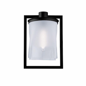 Drape - 1 Light Outdoor Wall Mount In Contemporary Style-9.5 Inches Tall and 9 Inches Wide