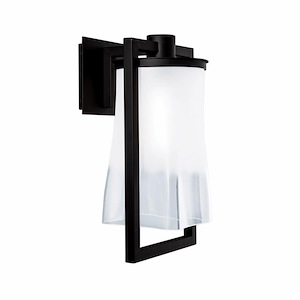 Drape - 1 Light Outdoor Wall Mount In Contemporary Style-16.5 Inches Tall and 9 Inches Wide - 881216