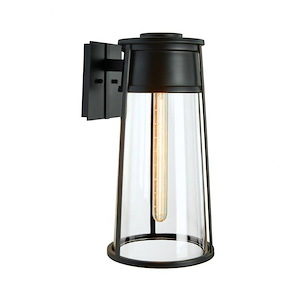 Cone - 1 Light Small Outdoor Wall Mount In Modern Style-12.75 Inches Tall and 6.25 Inches Wide