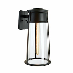 Cone - 1 Light Small Outdoor Wall Mount In Modern Style-12.75 Inches Tall and 6.25 Inches Wide - 1046073