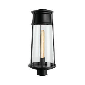 Cone - 1 Light Outdoor Post Lantern In Modern Style-19.75 Inches Tall and 8.5 Inches Wide - 1046074