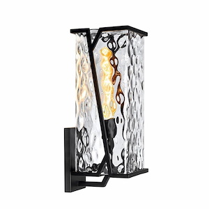 Waterfall - 1 Light Large Outdoor Wall Mount In Transitional Style-18 Inches Tall and 6.75 Inches Wide - 1100725