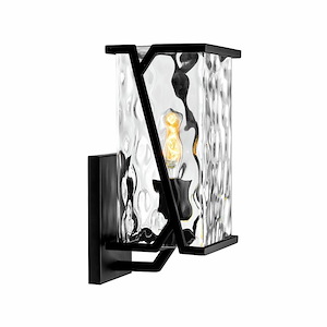 Waterfall - 1 Light Small Outdoor Wall Mount In Transitional Style-13 Inches Tall and 5.75 Inches Wide - 1100727